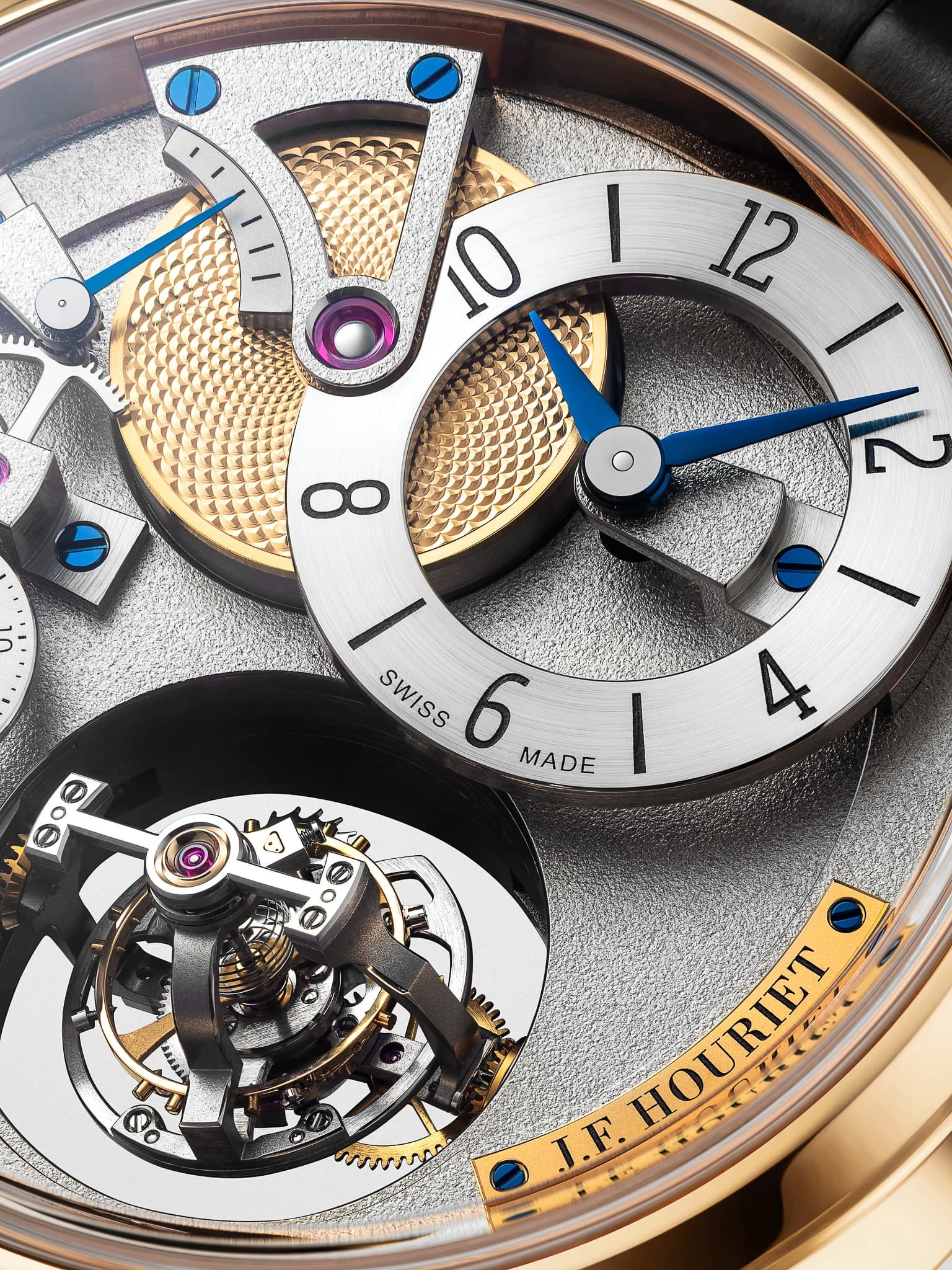 Réserve de marche et petite seconde